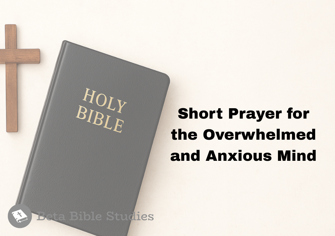 Short Prayer for the Overwhelmed and Anxious Mind prayer for the overwhelmed