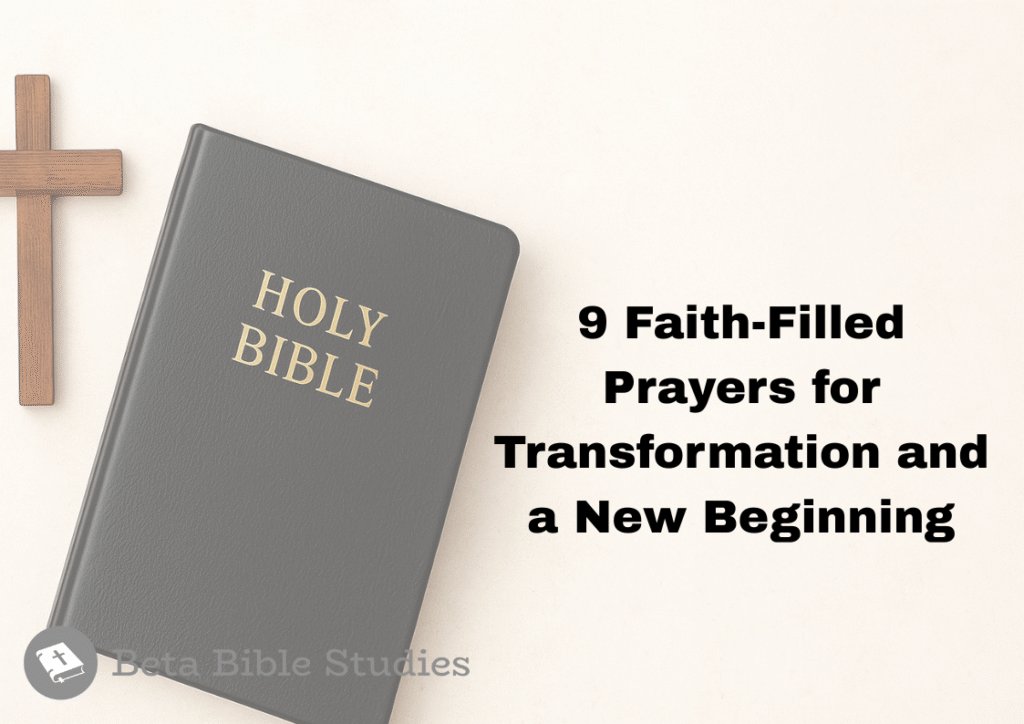 prayers for transformation