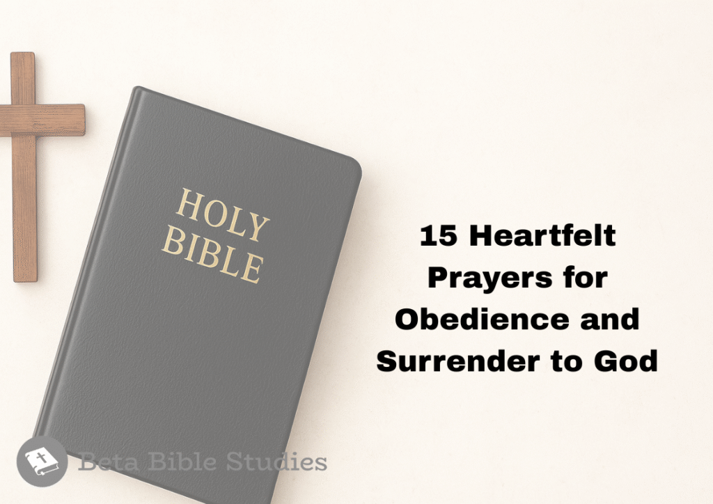 prayers for obedience